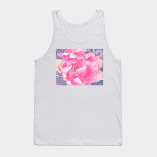 Pink Tulip close up Tank Top